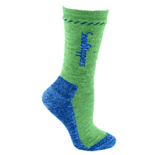 Load image into Gallery viewer, SnowStoppers Peruvian Alpaca Socks, Green/Blue
