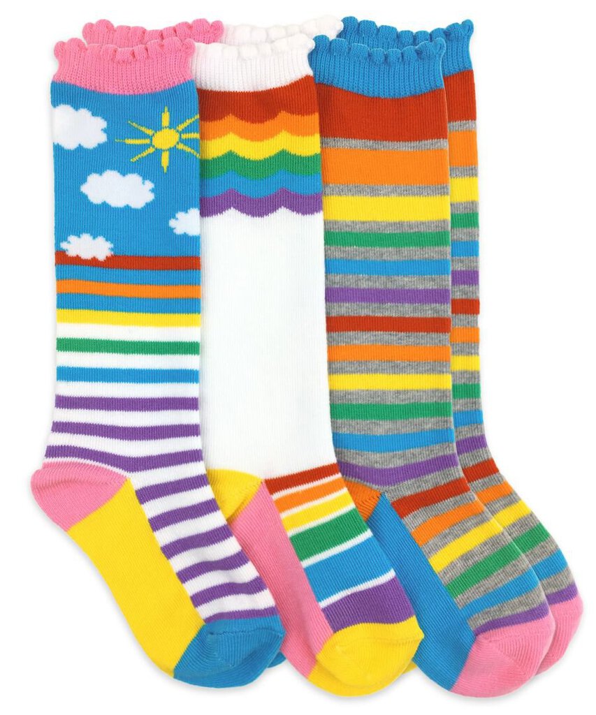 Jefferies Knee High Rainbow Socks