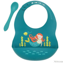 Load image into Gallery viewer, Sugarbooger Fresh & Messy Bib & Spoon Set Isla the Mermaid