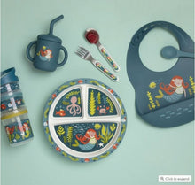 Load image into Gallery viewer, Sugarbooger Fresh & Messy Bib & Spoon Set Isla the Mermaid