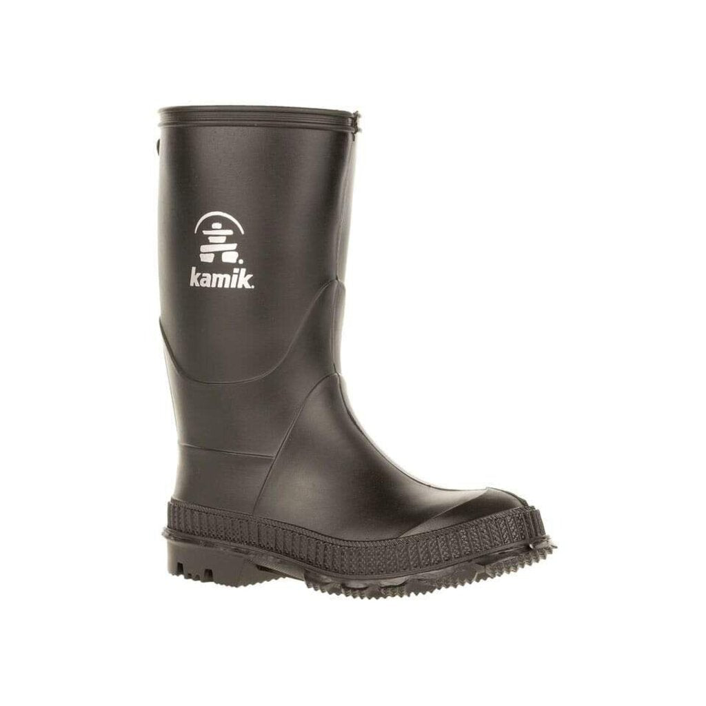Kamik Stomp Rain Boot, Black (Child/Youth)