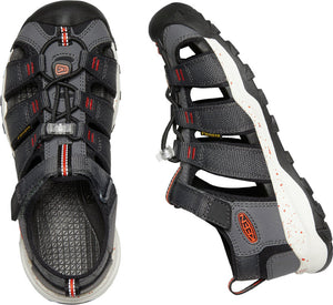 Keen Newport Neo H2 Sandal, Magnet/Spicy Orange (Youth)