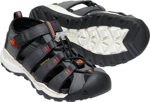 Keen Newport Neo H2 Sandal, Magnet/Spicy Orange (Youth)