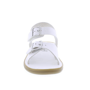 Footmates Eco-Tide Sustainable Sandal, White (Tiny/Toddler/Child/Youth)