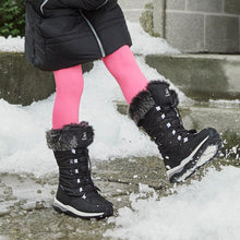 Load image into Gallery viewer, Kamik Prairie Waterproof Snow Boot, Black/White (Child/Youth)
