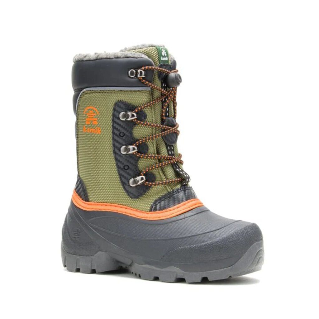 Kamik Luke 3 Winter Boot, Olive (Child/Youth)