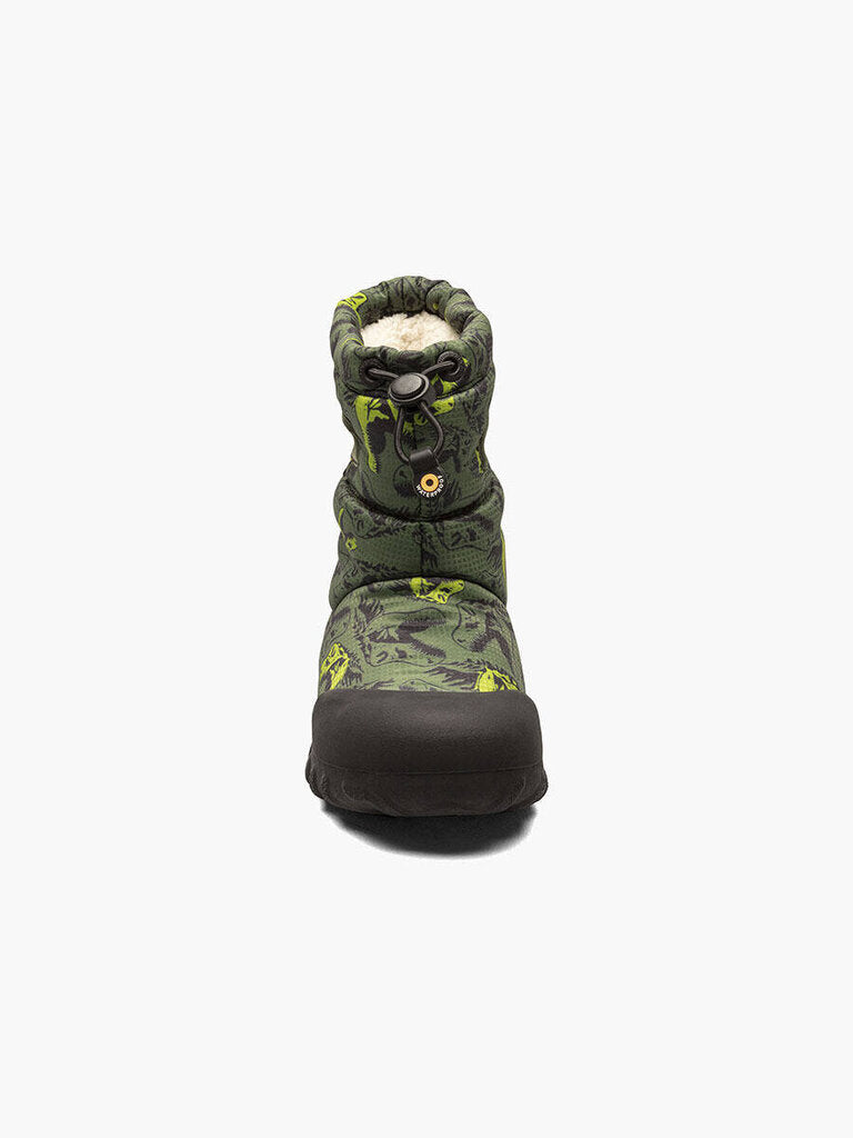 Bogs B-Moc Snow Cool Dinos, Dark Green Multi (Toddler/Child/Youth)