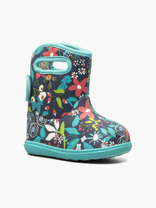 Baby Bogs II Cartoon Flower, Ink Blue Multi (Toddler/Child)