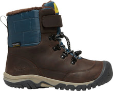Load image into Gallery viewer, Keen Greta Waterproof Boot, Coffee Bean/Blue Wing Teal (Child/Youth)
