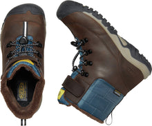 Load image into Gallery viewer, Keen Greta Waterproof Boot, Coffee Bean/Blue Wing Teal (Child/Youth)
