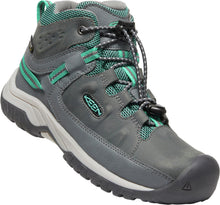 Load image into Gallery viewer, Keen Targhee Mid Waterproof Hiker, Steel Grey/Porcelain (Youth)
