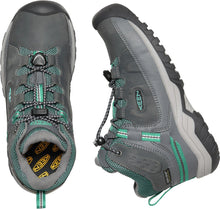 Load image into Gallery viewer, Keen Targhee Mid Waterproof Hiker, Steel Grey/Porcelain (Youth)
