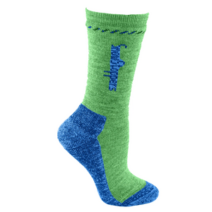 SnowStoppers Peruvian Alpaca Socks, Green/Blue