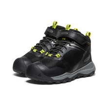 Load image into Gallery viewer, Keen Wanduro Mid Waterproof Hiker, Black/Silver (Child/Youth)
