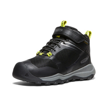 Load image into Gallery viewer, Keen Wanduro Mid Waterproof Hiker, Black/Silver (Child/Youth)
