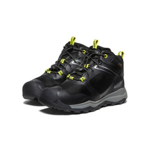 Load image into Gallery viewer, Keen Wanduro Mid Waterproof Hiker, Black/Silver (Child/Youth)
