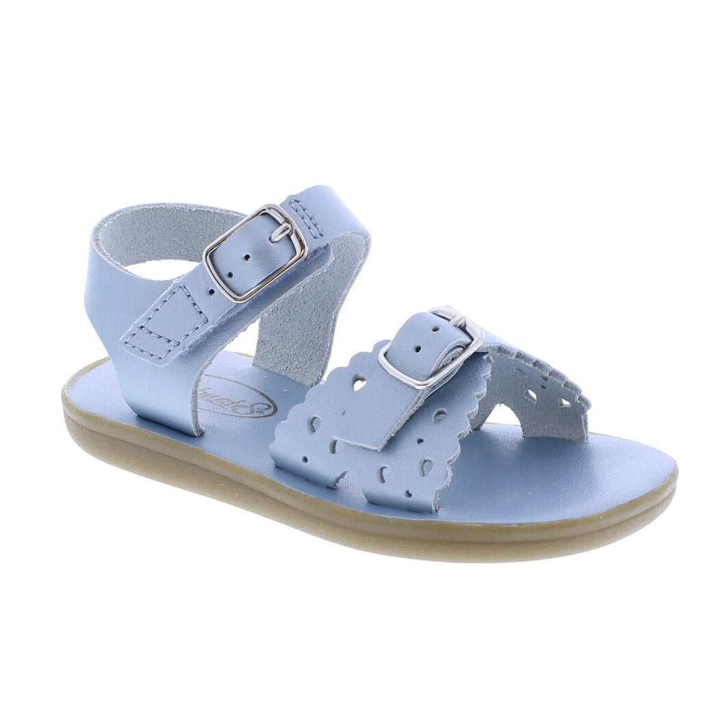 Footmates Eco-Ariel Sandal, Blue Pearl (Toddler/Child/Youth)