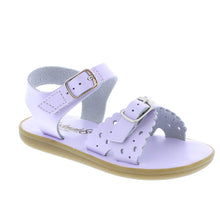 Load image into Gallery viewer, Footmates Ariel Leather Sandal, Lavender (Toddler/Child/Youth)
