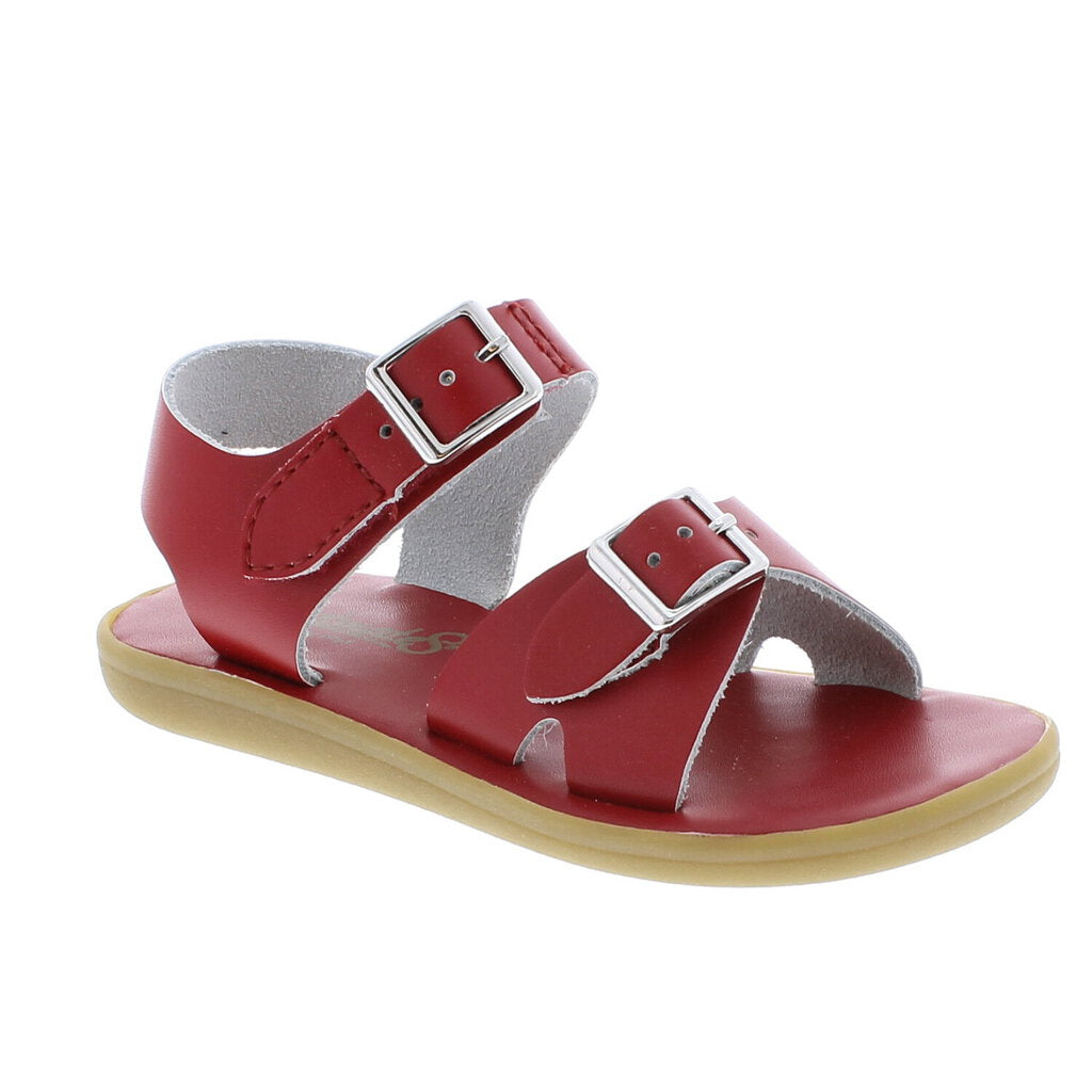Footmates Eco-Tide Sandal, Apple Red (Tiny/Toddler/Child)