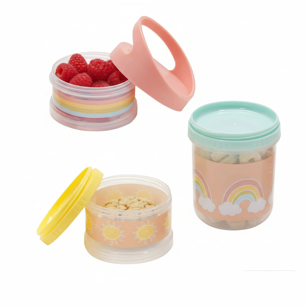 Sugarbooger Twist & Snack Stacker Rainbows & Sunshine