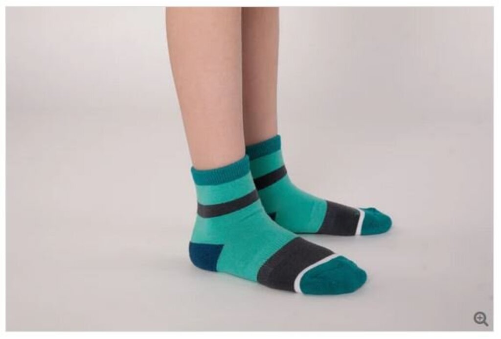 Toddler (4-8) Woven Pear Merino Wool Mini-Crew Sock Green