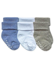 Load image into Gallery viewer, Jefferies 3-pack Non-Skid Turn Cuff Socks
