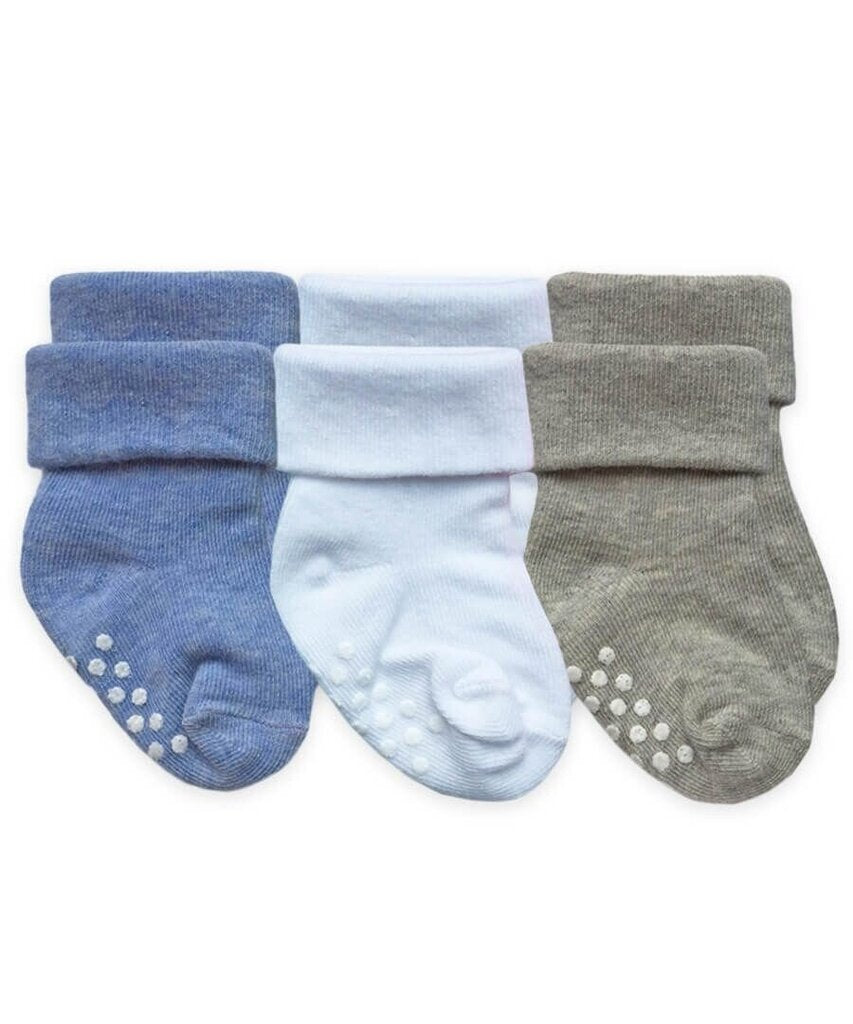 Jefferies 3-pack Non-Skid Turn Cuff Socks