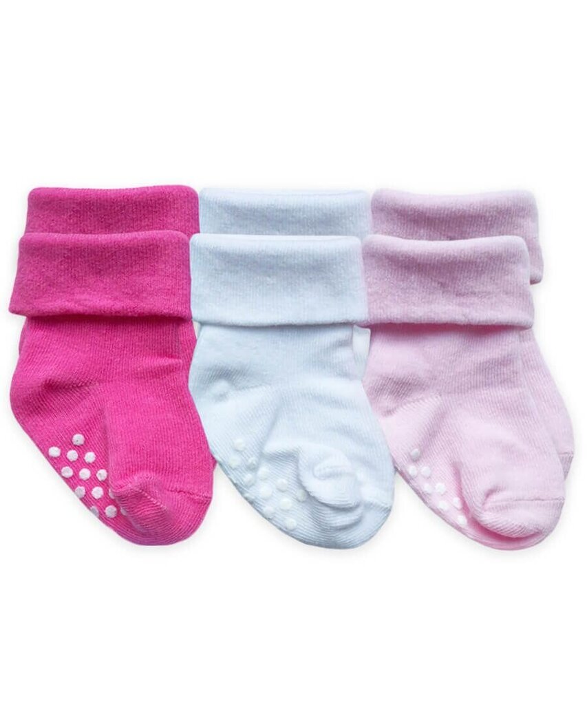 Jefferies 3-pack Non-Skid Turn Cuff Socks