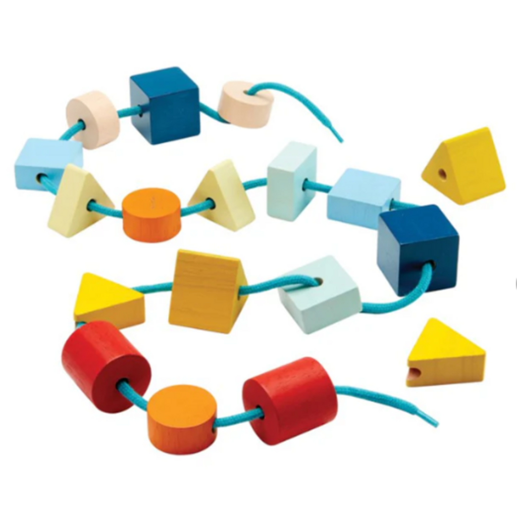 Plan Toys Geo Lacing Beads