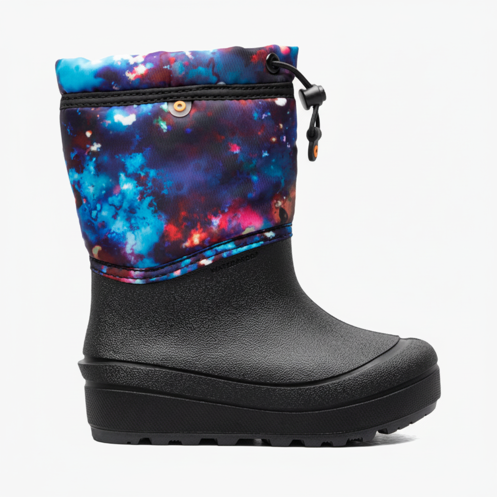 Bogs Snow Shell Sparkle Space Aqua Multi