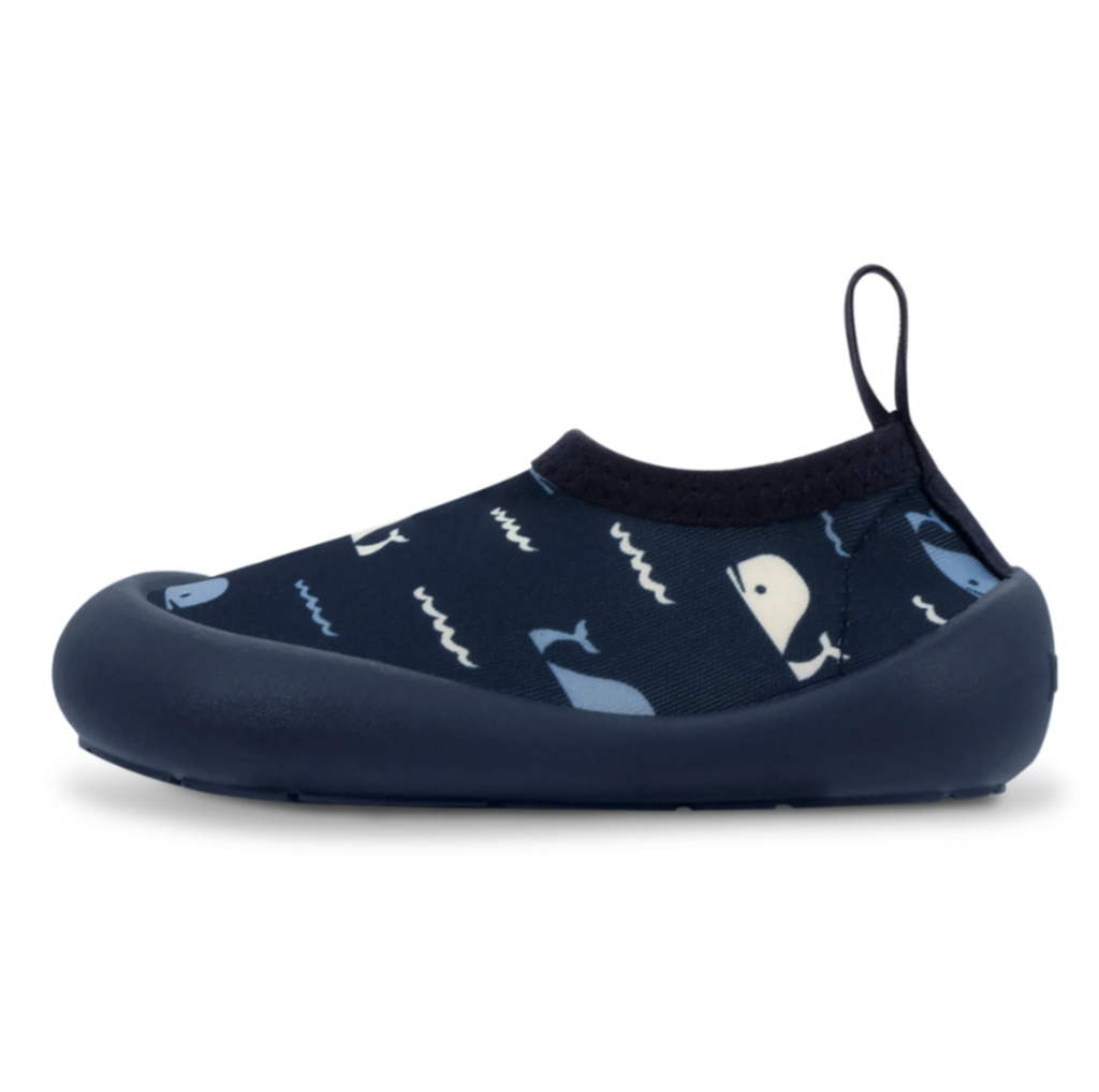 Jan & Jul Water Shoes Navy Whale Tales
