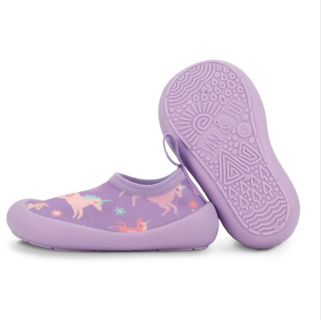 Jan & Jul Water Shoes Purple Unicorn