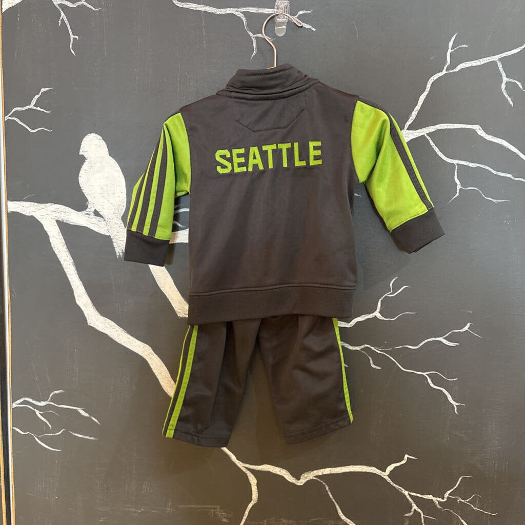 Adidas Grey Green Sounders Track Suit 12m