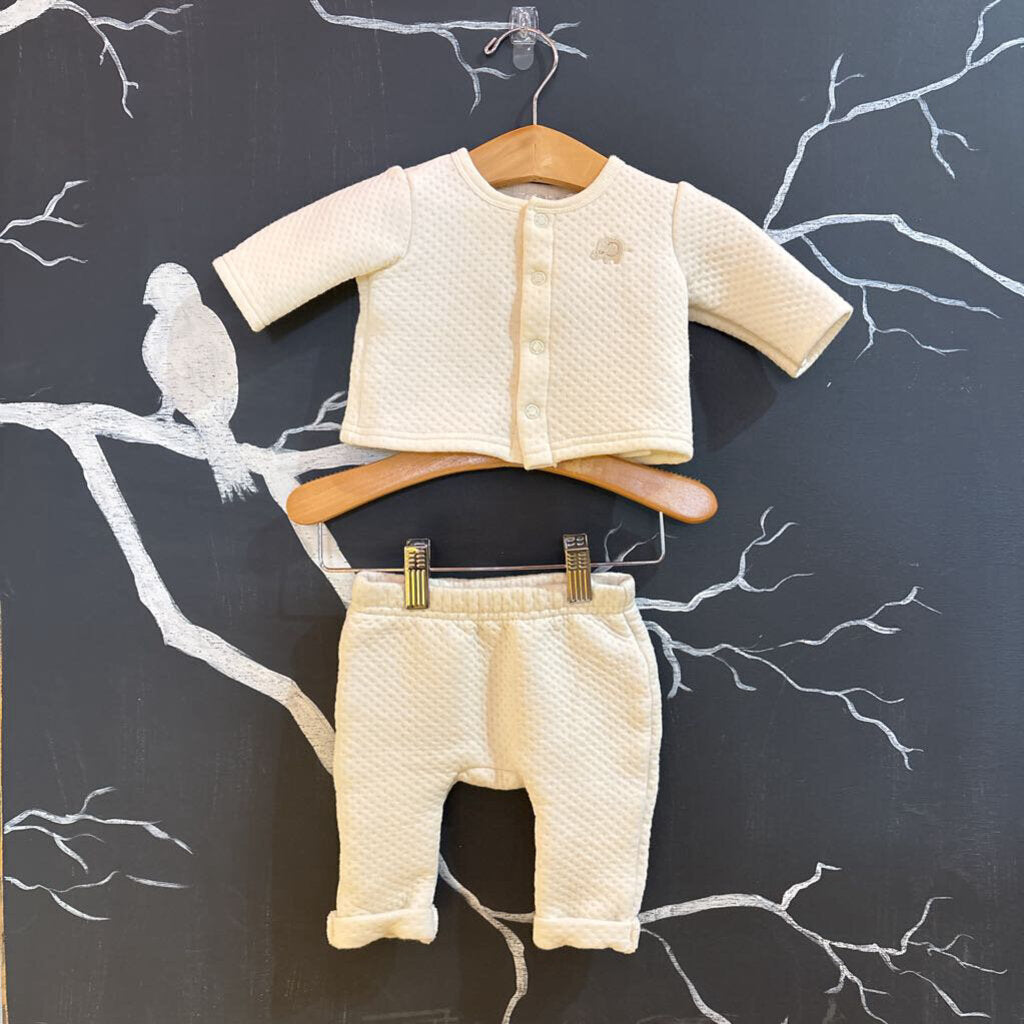 Tres Beau et Belle White Set 0-3m