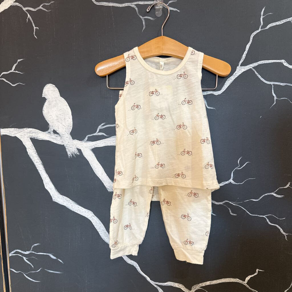 Rylee + Cru Cream Bicycle Tank & Pant Set 6-12m