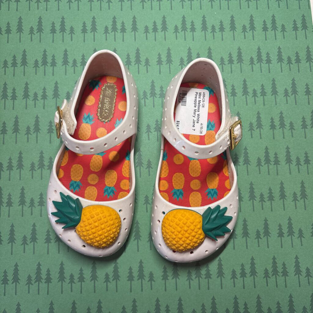 Mini Melissa White Pineapple Mary Jane 7