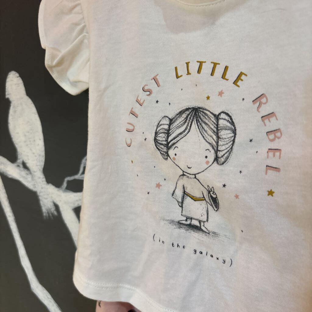 Baby Gap White Cutest Little Rebel SS & Pant 6-12m *NEW