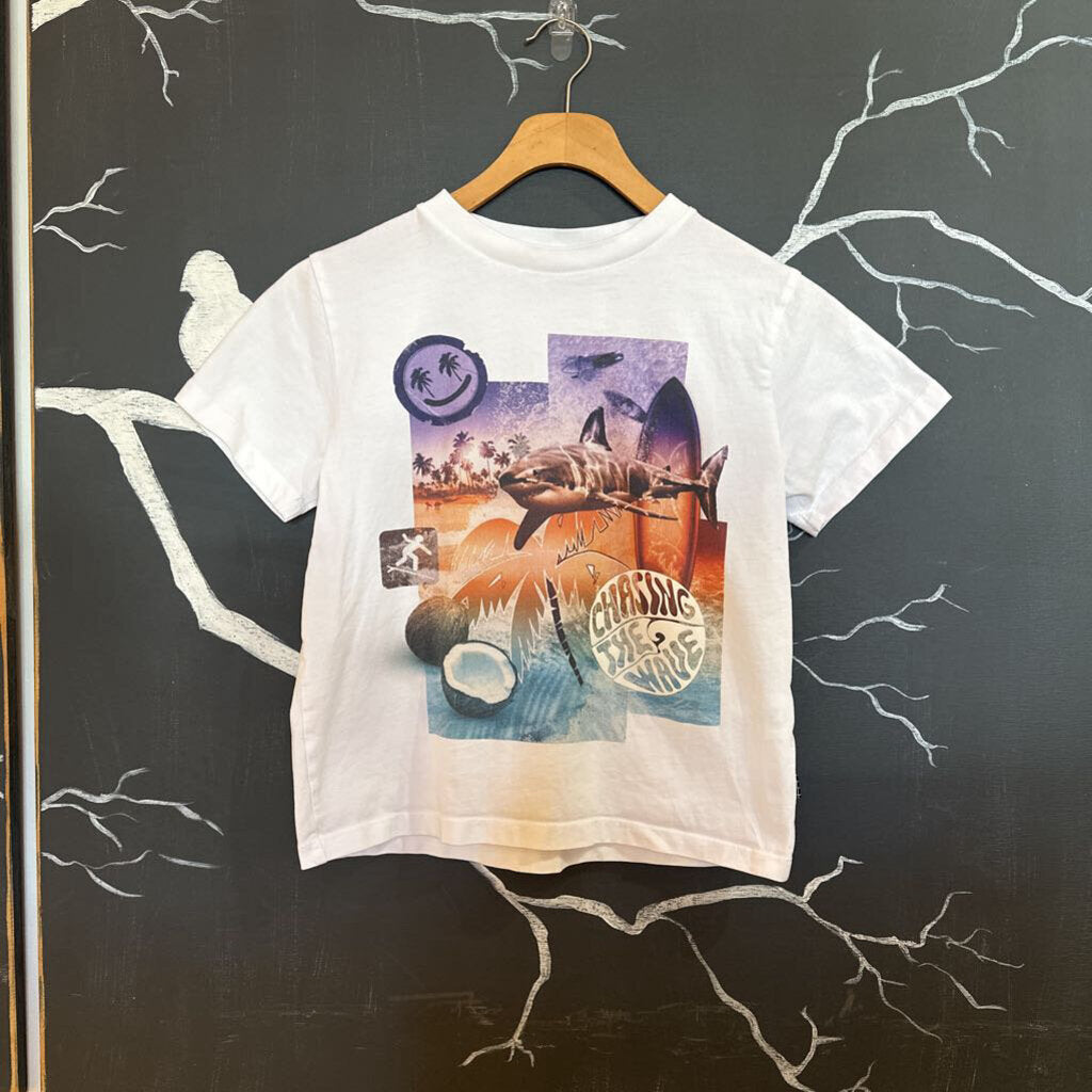 Molo White "Chasing the Wave" Graphic SS Tee 8