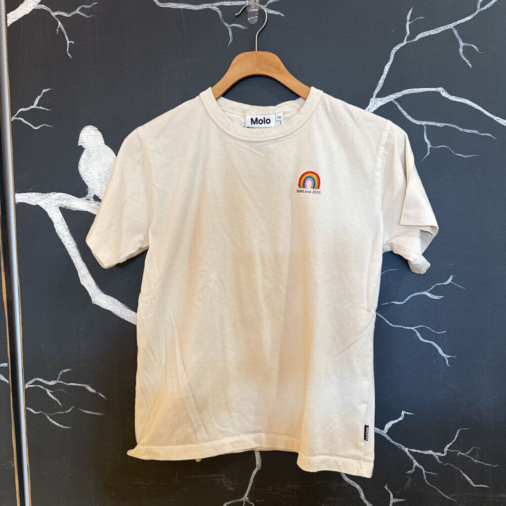 Molo Cream w/Stitched Rainbow "Molo since 2003" SS Tee 10