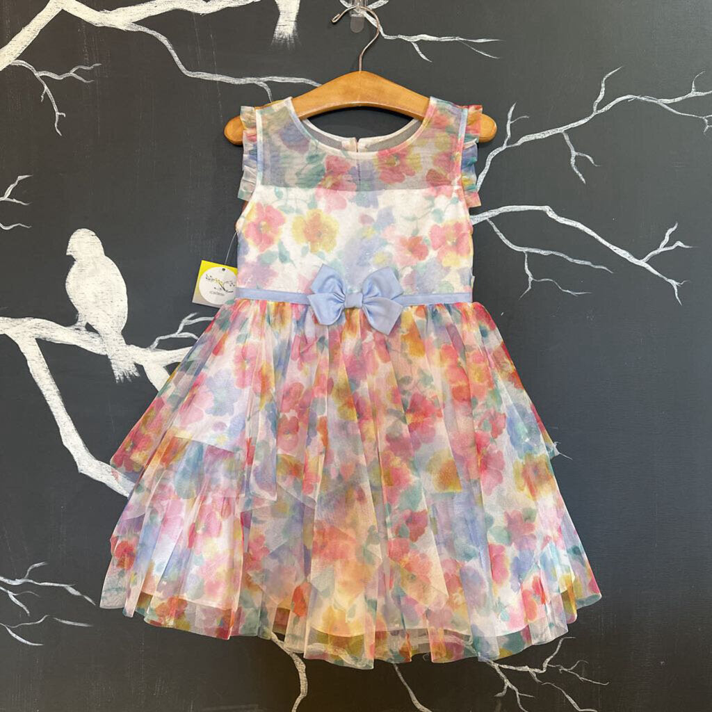 *Jona Michelle Floral Tulle Dress 4T