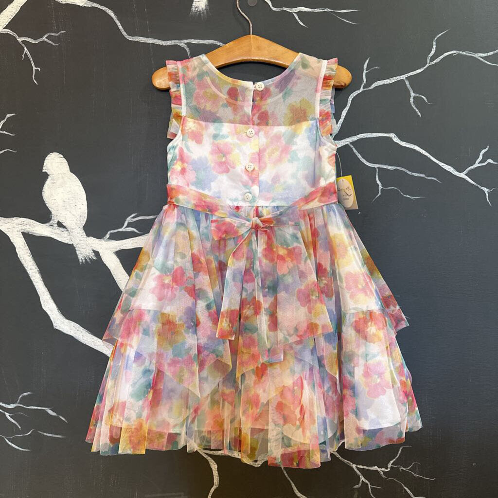 *Jona Michelle Floral Tulle Dress 4T