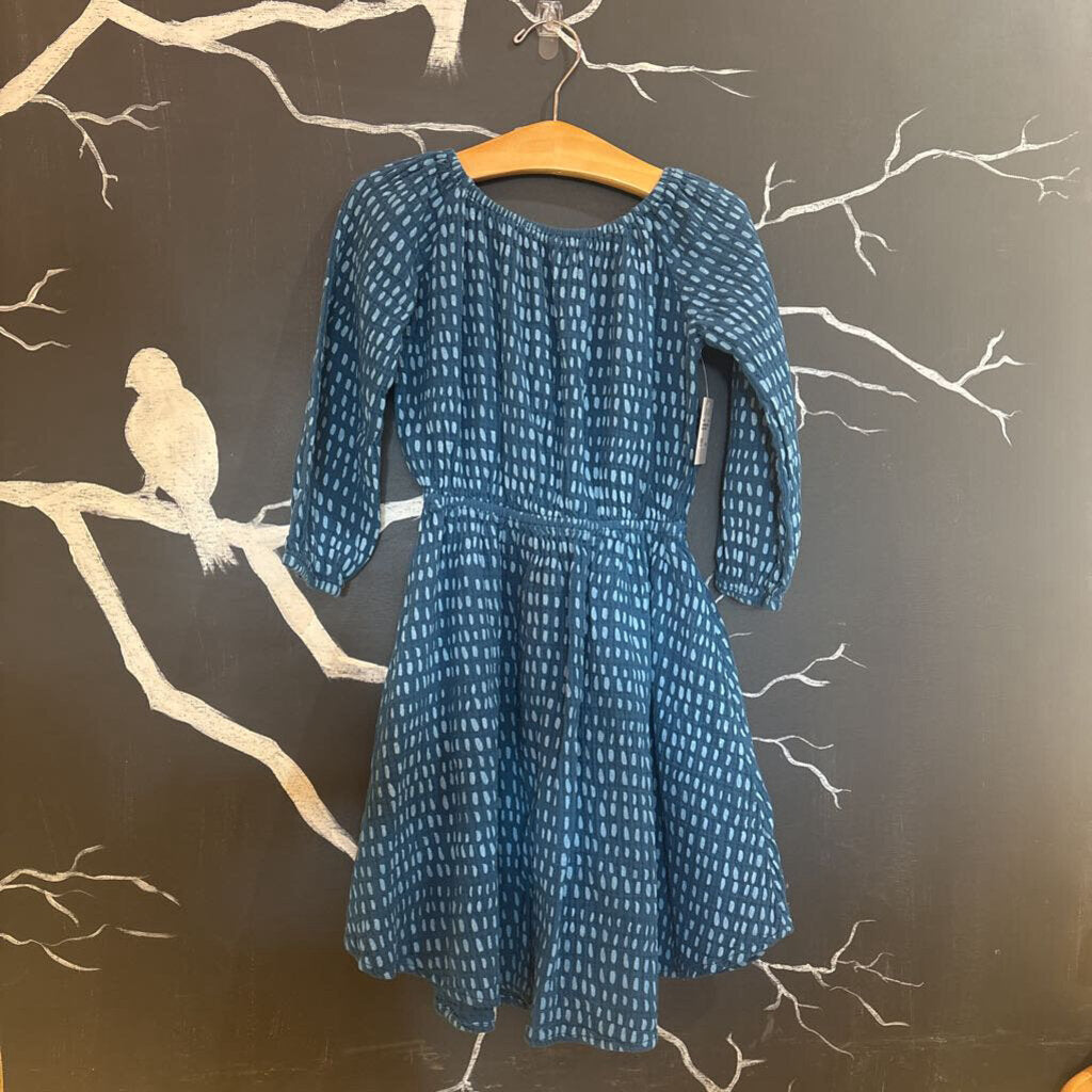 Alice+Ames Blue Slash Marks LS Dress 6