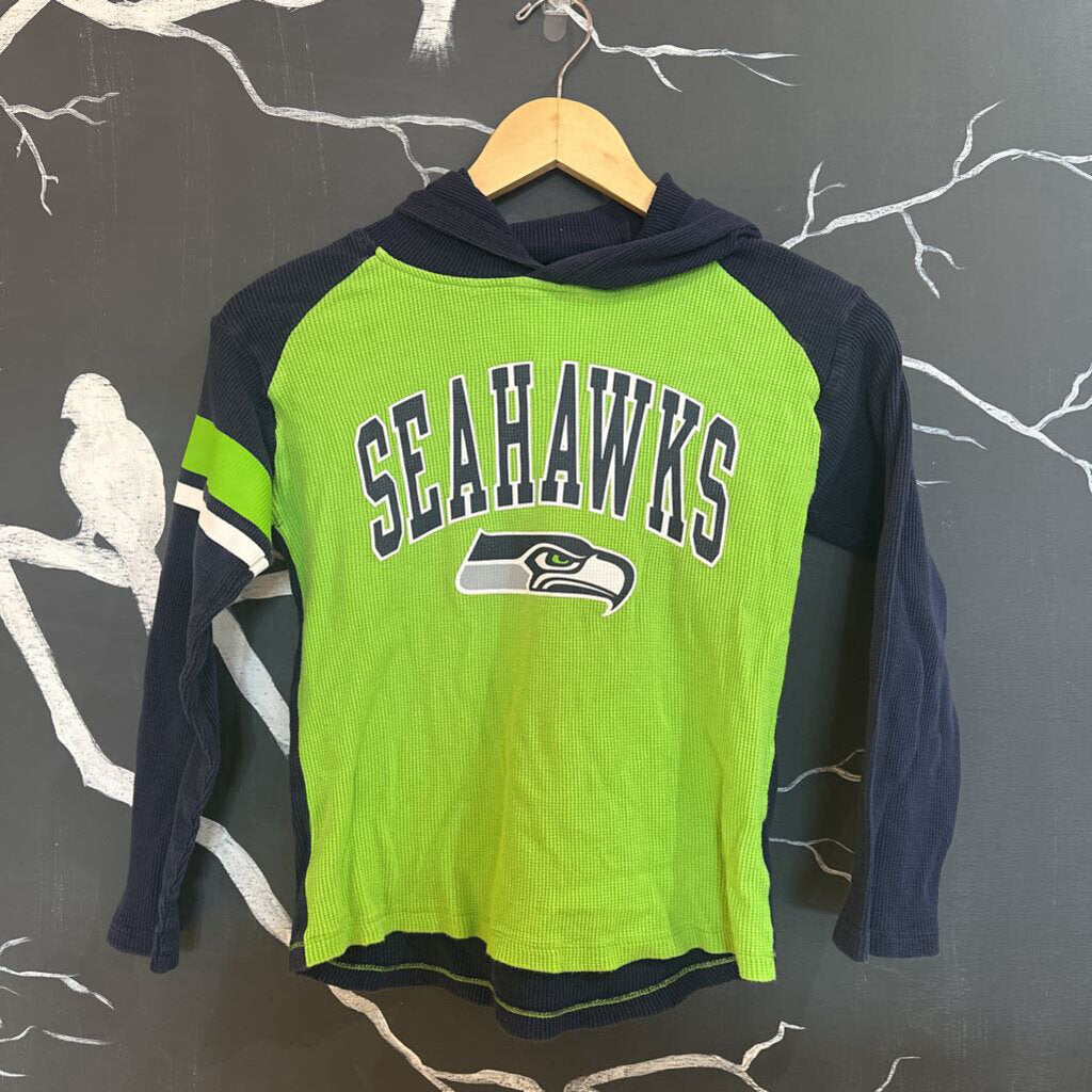 NFL Seahawks LS Hooded Waffle Tee 8