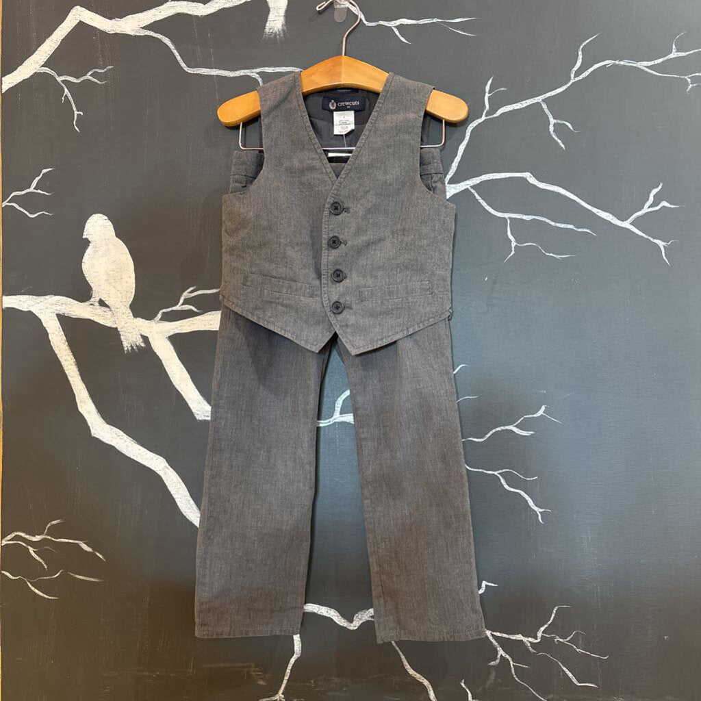 Crewcuts Grey Vest & Slacks Set 3