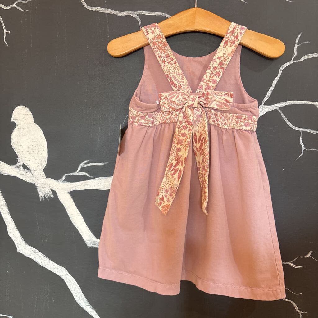 City Mouse Purple Flora Tank Dress w. Bloomers 18-24m