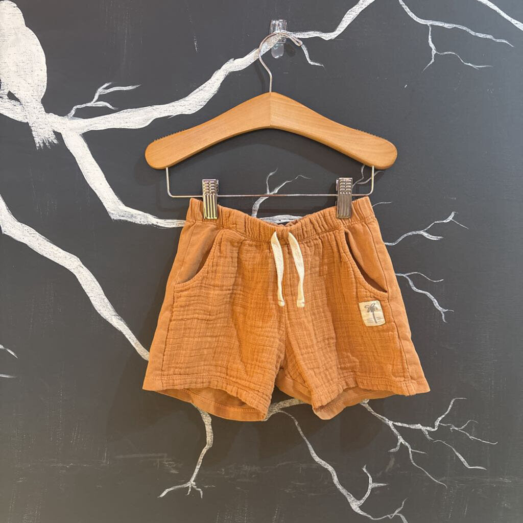 Zara Brown Textured Shorts 18-24m