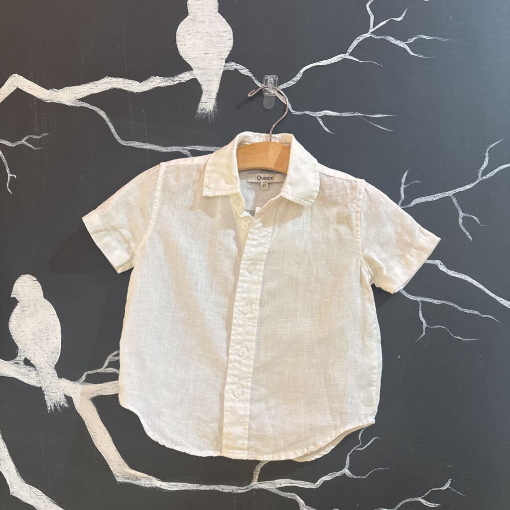 Quince White Linen SS Button-up 2