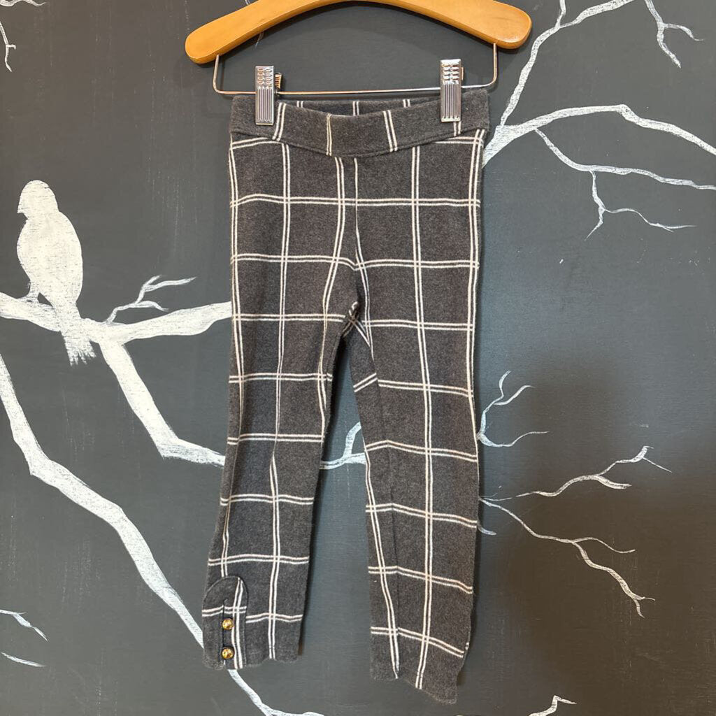 Janie and Jack Pink Vespa Gray Plaid LS & Pant Set 3
