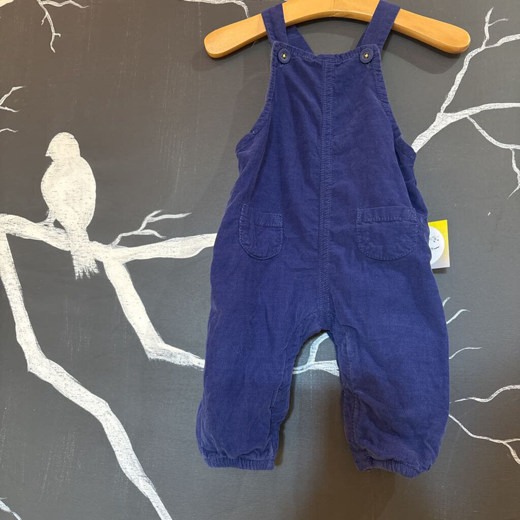 Baby Boden Blue Corduroy Overalls 3-6m