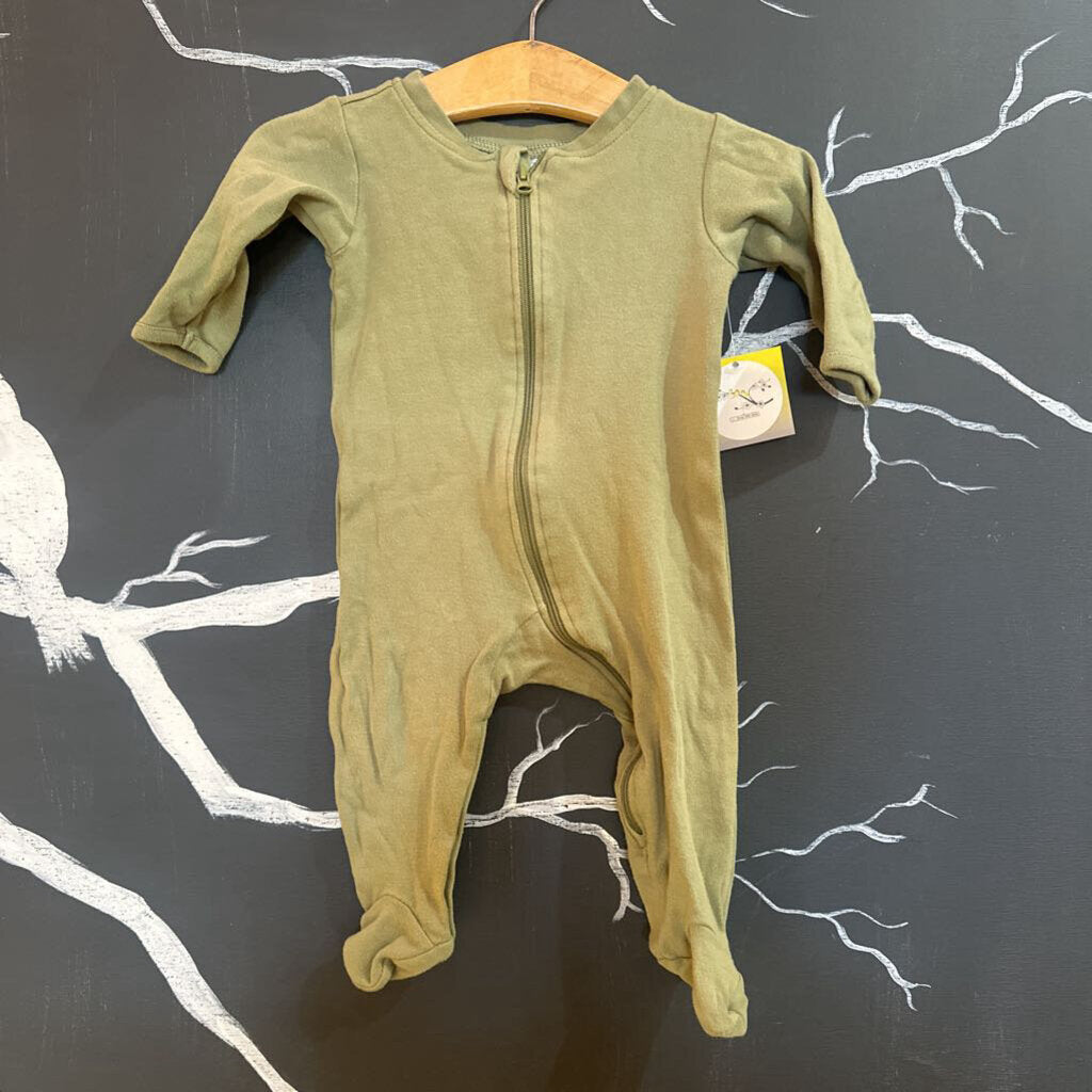 Anko Olive Green Footed Onesie 3-6mo